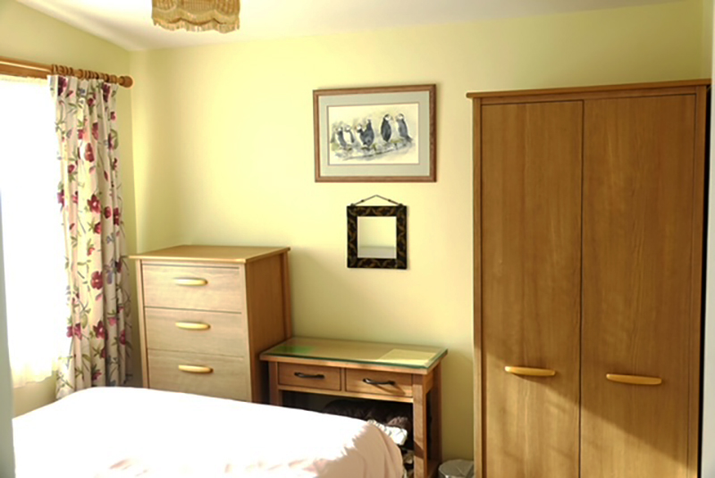 Bedroom at Foxgloves  Bungalow Holiday Accommodation Welcombe North Devon