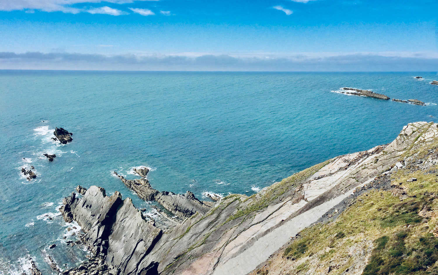 The Coastal path at Morwenstowe, a few minutes walk from the Church and Rectory Farm Tea Rooms