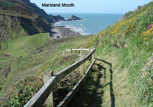 Marsland Mouth Beach  North Devon
